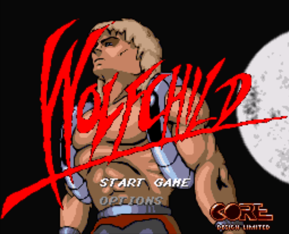 Wolf Child Title Screen